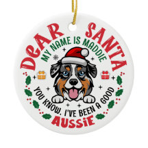 Personalized Australian Shepherd Dog Christmas