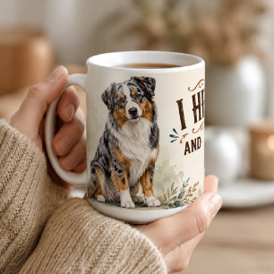 Personalized Australian Shepherd I Herd That Funny Coffee Mug