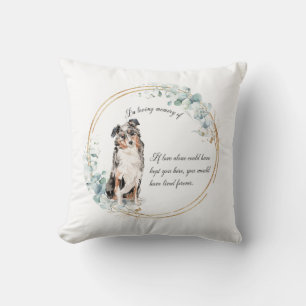 Personalized Australian Shepherd Memorial Throw Pillow
