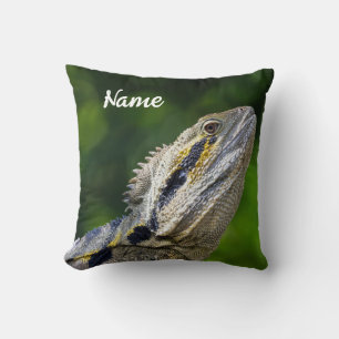 Personalized Australian Water Dragon Throw Pillow