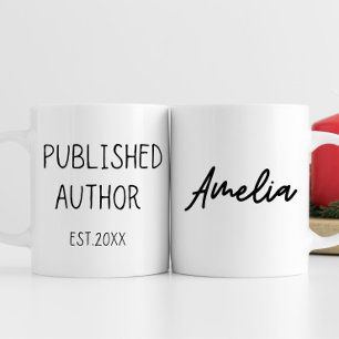 Personalized Author Gift, Writer Gift, Book Lover Coffee Mug