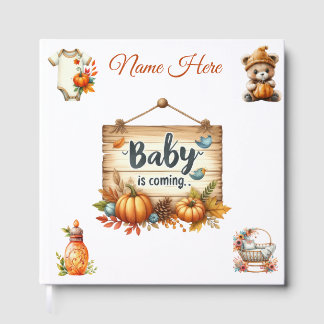Personalized Autumn Baby Shower Guestbook