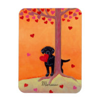 Personalized Autumn Colour Black Labrador
