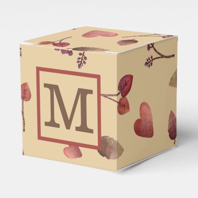Personalized Autumn Favour Box (Front Side)