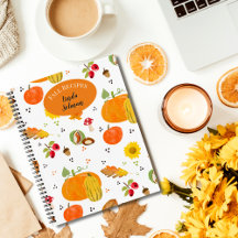 Personalized Autumn Lover Notebook