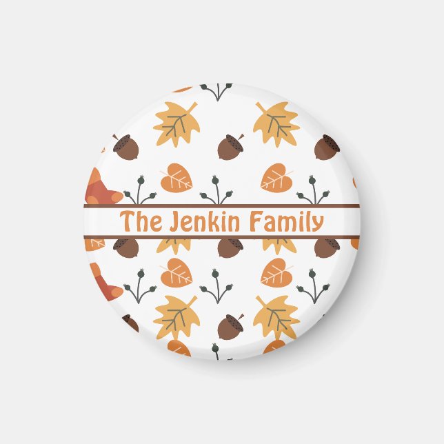 Personalized Autumn Magnet (Front)