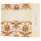 Personalized Autumn Rust Damask Recipe Cook Book