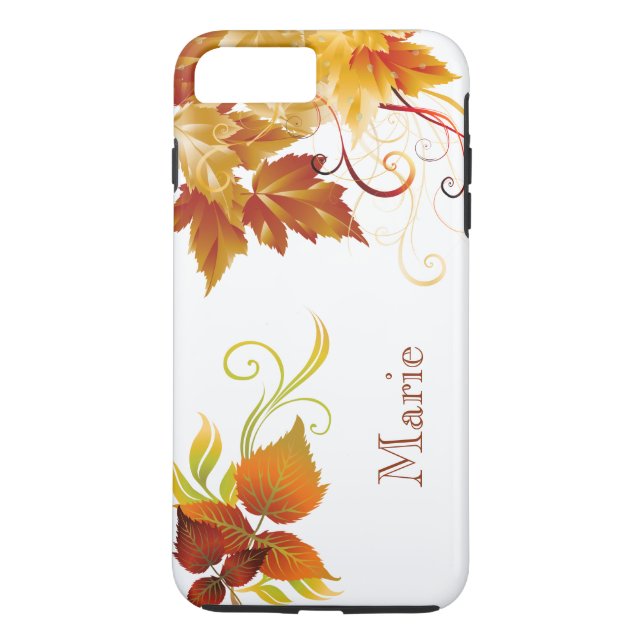 Personalized Autumn Spleandor iPhone Case (Back)