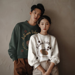 Personalized Autumn Vibes Sweatshirt