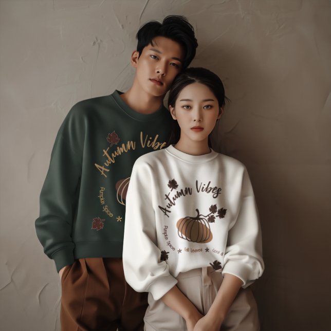 Personalized Autumn Vibes Sweatshirt (Creator Uploaded)