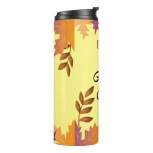 Personalized Autumn Vibes Tumbler