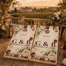 Personalized Autumn Vineyard Wedding