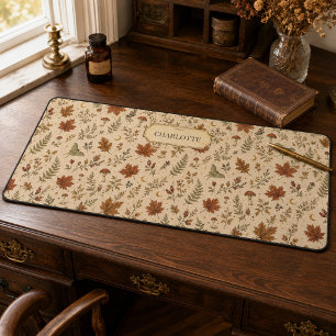 Personalized Autumn Witchy Botanical Desk Mat