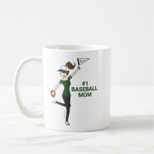 Personalized Avatar #1 Baseball Mom Coffee Mug