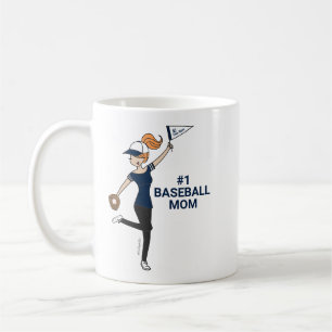 Personalized Avatar #1 Baseball Mom Coffee Mug