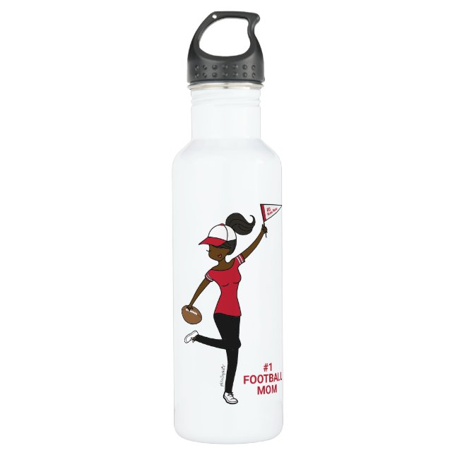 Personalized Avatar #1 Football Fan 710 Ml Water Bottle (Front)