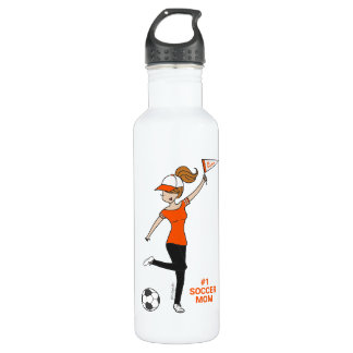 Personalized Avatar #1 Soccer Fan 710 Ml Water Bottle