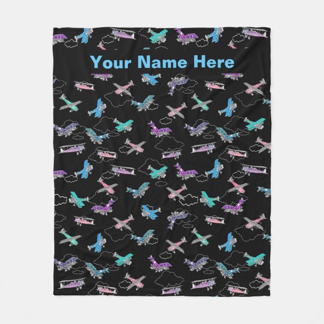 Personalized Aviation Blanket  (Front)