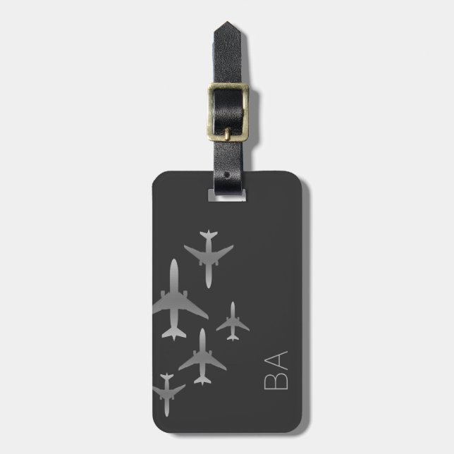Personalized Aviation Luggage Tag (Front Vertical)