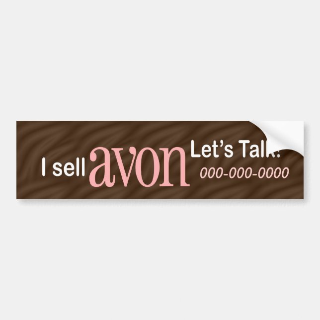 Personalized Avon Bumper Sticker (Front)