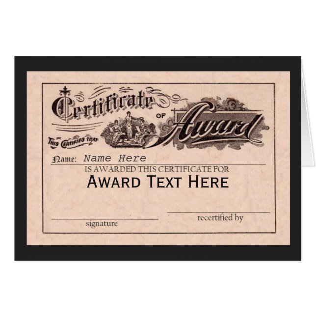 Personalized Award (Front Horizontal)