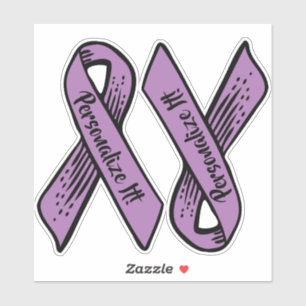 PERSONALIZED Awareness Ribbon Graphic (purple)