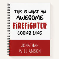 Personalized Awesome Firefighter Funny Firefighter