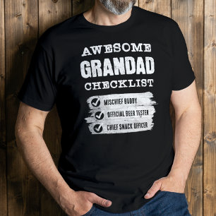 Personalized Awesome Grandad Funny T-Shirt