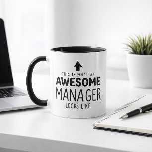 Personalized Awesome Manager Mug
