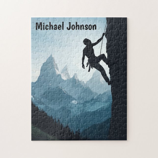 Personalized Awesome Rock Climbing Jigsaw Puzzle (Vertical)