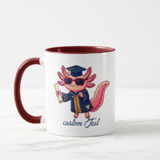 Personalized Axolotl Grad Mug Custom Coffee Gift