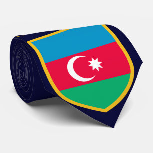 Personalized Azerbaijan Flag Tie
