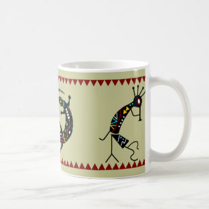 Personalized Aztec Southwest Kokopelli Design Coffee Mug