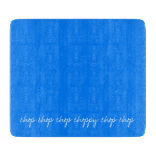 Personalized Azure Blue Cutting Board