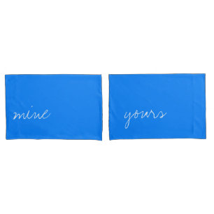 Personalized Azure Blue Pillowcase