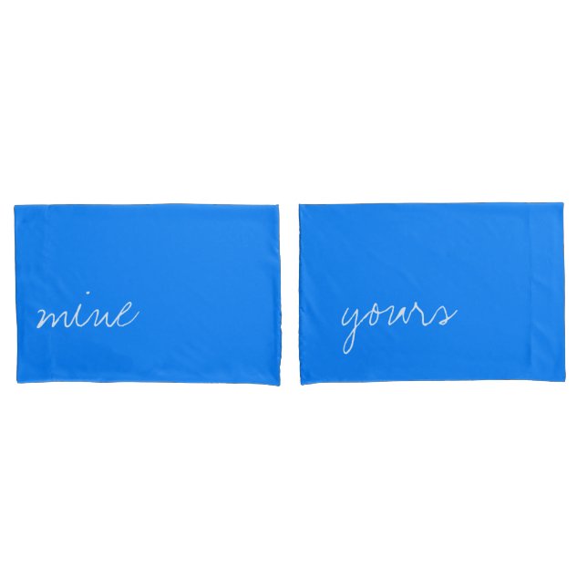 Personalized Azure Blue Pillowcase (Front-Set)