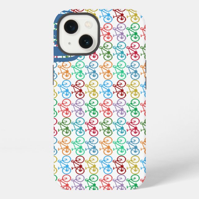 personalized B bike colour pattern iPhone Case (Back)