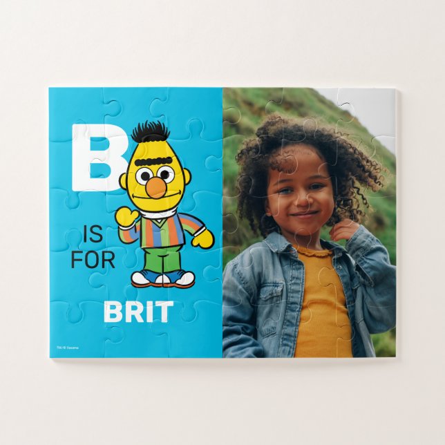 Personalized B is for Bert | Photo Jigsaw Puzzle (Horizontal)