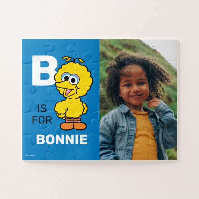 Personalized B is for Big Bird | Photo Jigsaw Puzzle (Horizontal)