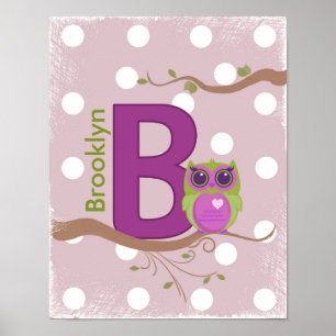 Personalized "B" Poster