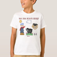 Personalized Baa Baa Black Sheep, Nursery Rhyme