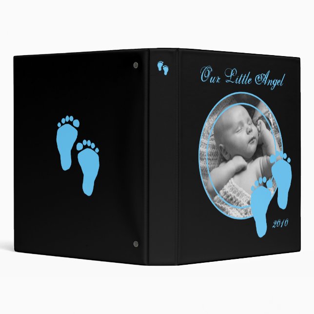 Personalized Baby Album - For Boy Binder (Background)