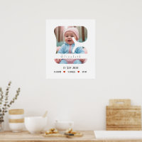 Personalized Baby Alphabet Letter - E - Poster