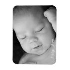 Personalized Baby Announcement Photo Magnet
