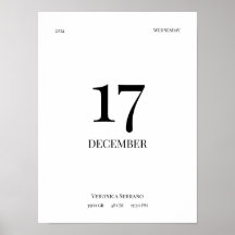 Personalized Baby Birth Poster - Minimalist Design