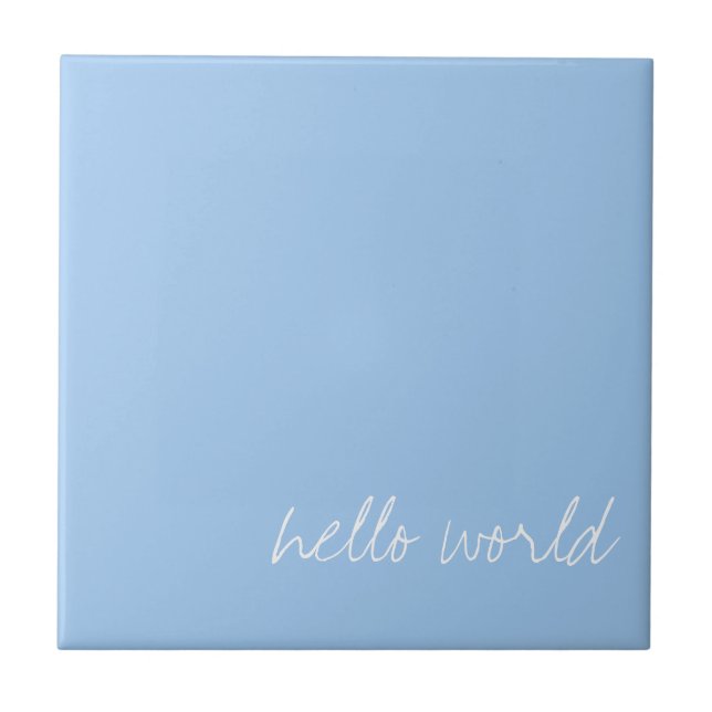 Personalized Baby blue Tile (Front)