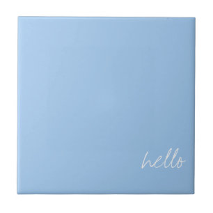 Personalized Baby blue Tile