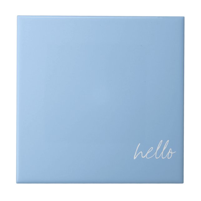 Personalized Baby blue Tile (Front)