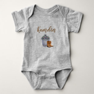 Personalized Baby Body Suit Summer Country Wedding Bodysuit