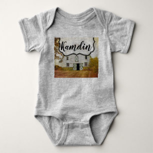 Personalized Baby Body Suit Sunset Barn Country Ru Bodysuit